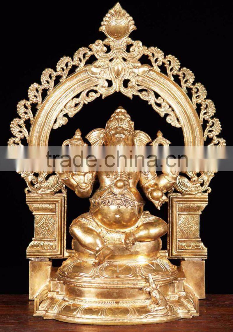 wholesale buddhist altar table metal craft ganesh statues for sale