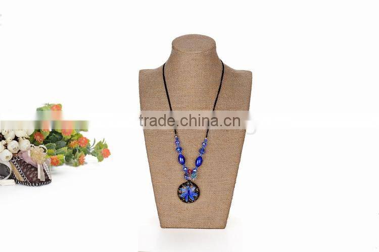 Linen 28cm tall jewelry display neck stands