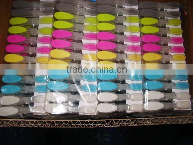 plastic colourful clothes hangers Plastic clothespin/clothes peg/clothes clip