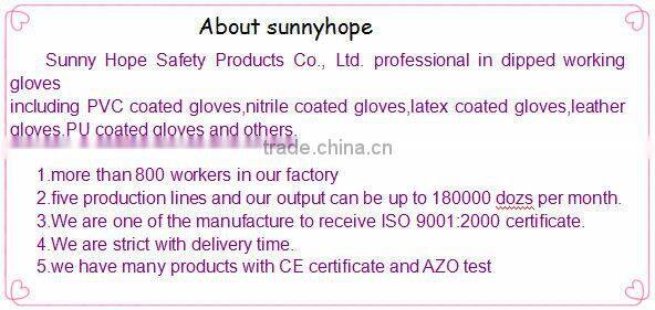 PVC glove with long sleeves