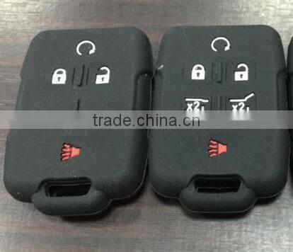 For Chevrolet Cruze Aveo Lova Spark Onix Silverado Volt Silicone Car Key Cases Cover Holder Replacement 3 4 5 6Buttons