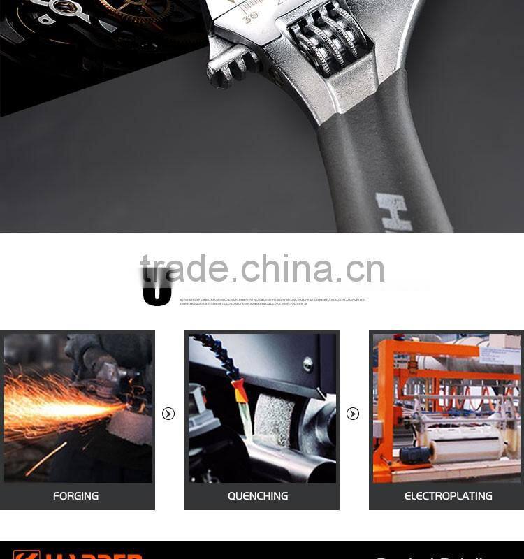 Professional Dipped Handle Adjustable Wrench