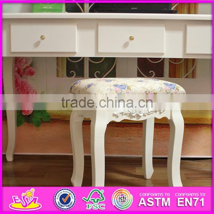 2016 wholesale high quality bedroom solid wooden table and chair set W08G187