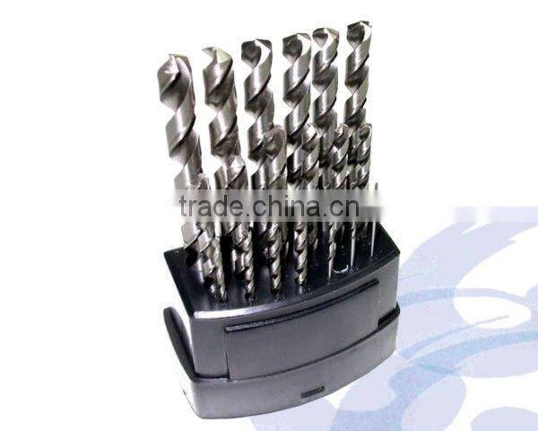 19PC HSS Metal Drilling Twist Drill Bit Set Electric Drill Accessory