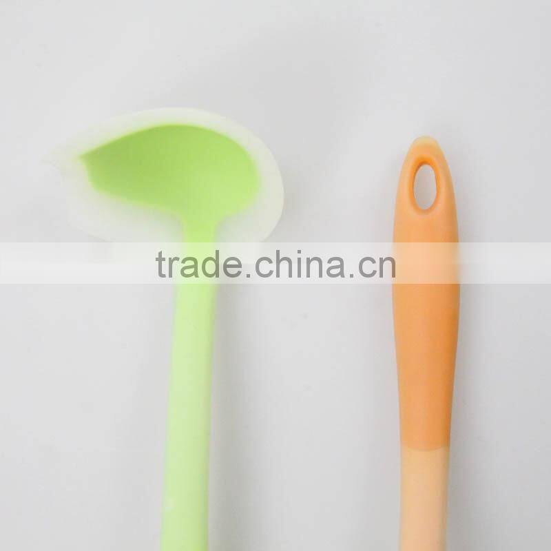 Silicone decorative serving spoons,cooling best soup spoon,custom soup spoon