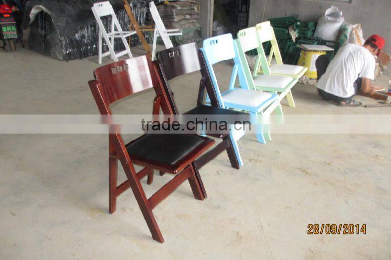 high quality modern birch wood folding dinning chair for hot sale