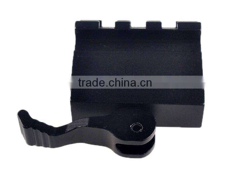 KC09 Tactical Gun Rail Adaptor 45 degree Side 21mm Picatinny Rail Quick Detachable Weaver to Dovetail Rail