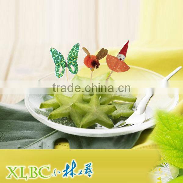 100pcs per box Craft buterfly picks
