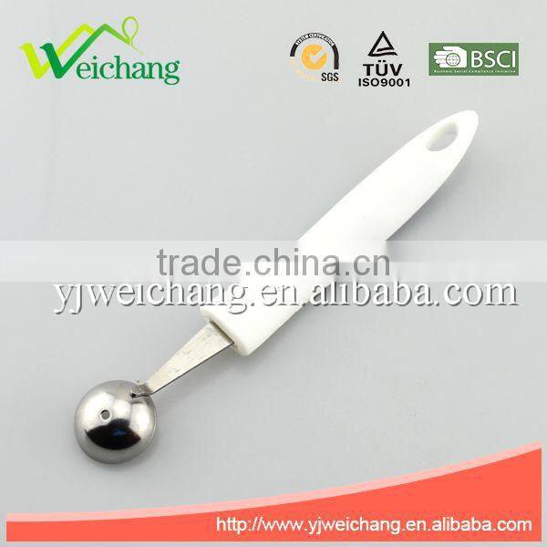 WCR233 High quality stainless steel melon baller with plastic handle