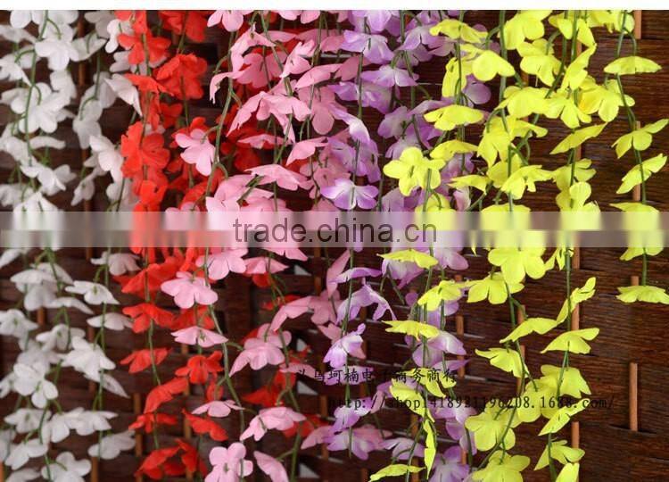Artificial hanging flowers, plastic hanging flower vines