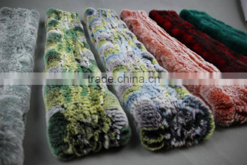 High Quality Knitted Rex-Rabbit Scarf