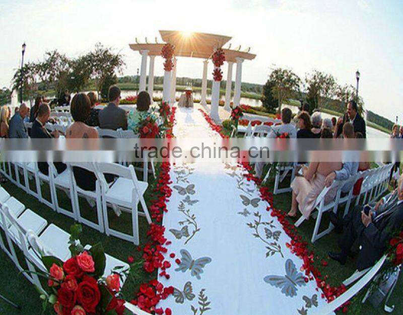 factory hot sale decorative white wedding runner carpet mat exhibition carpet