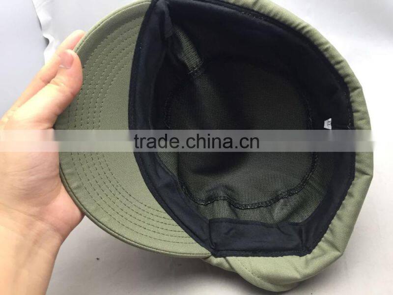 Customize 100% Cotton Military Caps and Stewardess Cap with Dongguan Factory