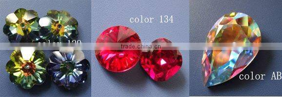 clothing or garment accessory crystal and galss bead