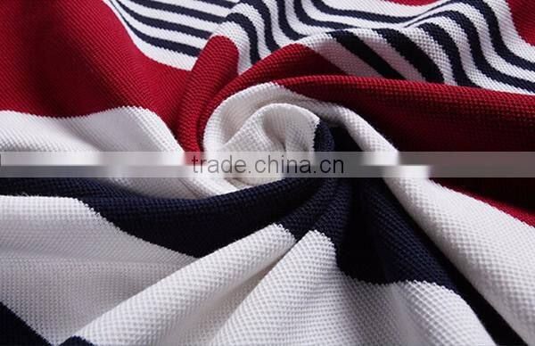100% polo t-shirt design color combination mens polo collar striped t shirt