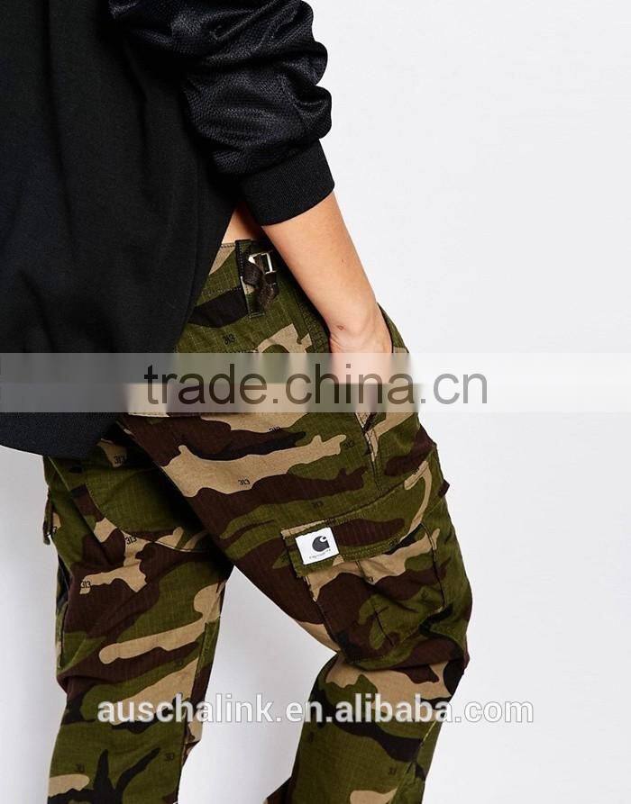 new fashion lady camouflage cargo trousers wholesale