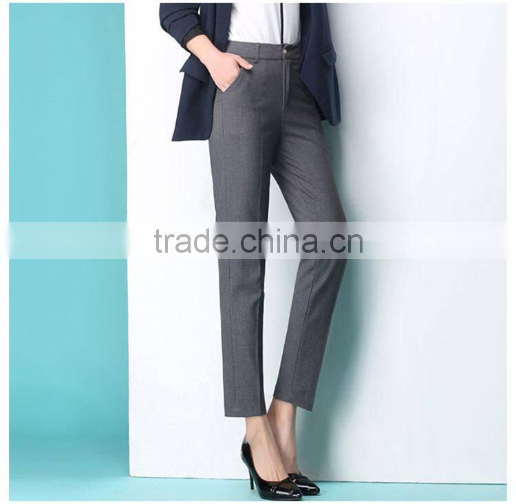 Casual business suit pants nine pants dress show small occupation all-match smoke tube small straight legged trousers custom