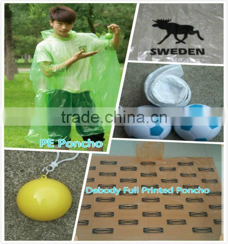 PE Disposable Yellow Half Sleeves Raincoat