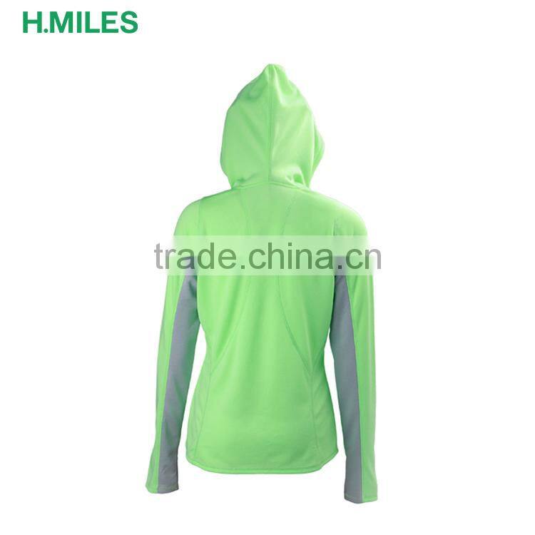 OEM ODM slim fit half zip sport running hoody t-shirt