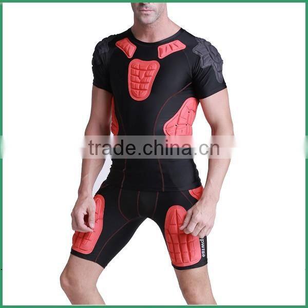 2017 high quality Padded Protector Compression Shirt And Short
