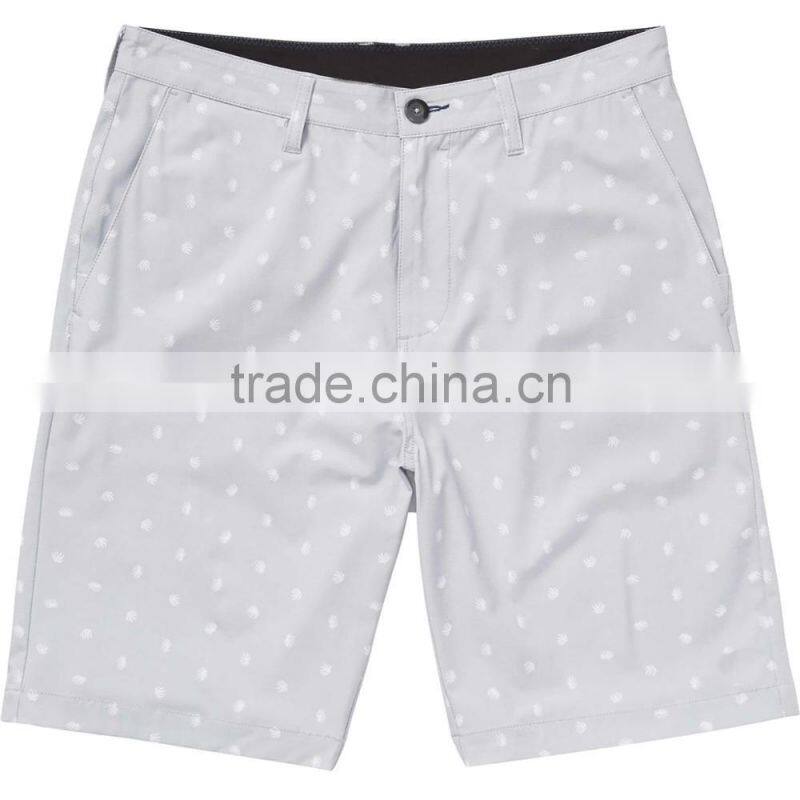 Casual Hybrid Shorts Button Closure Stretchy Water- Resistant Fabric Swim Trunk Mesh Pockets Quick Drainage OEM Brand