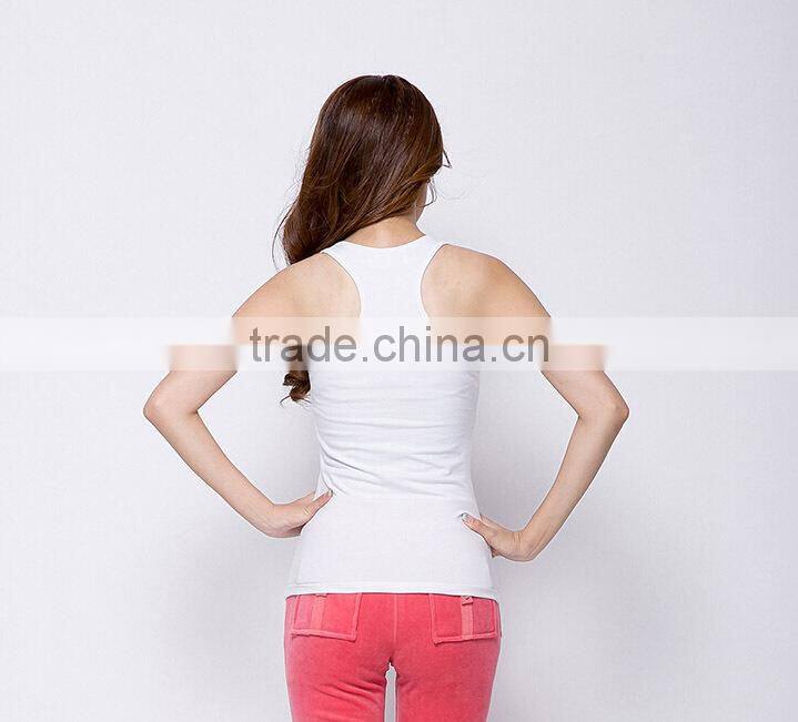 2015 fashion cheap 100% cotton womens sleeveless knitwear camisole