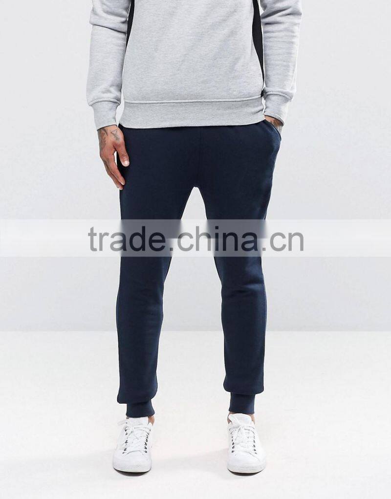 Navy sports sweatpants gym fitness pants slim fit joggers