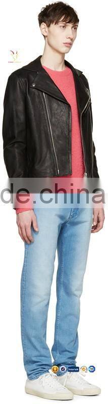 Men Red Pure Cashmere Sweaters New Design Pullover Sweater