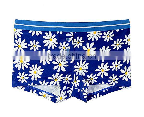 Custom Subliamation Breathable Lycra Cotton Boyshort Women Underwear