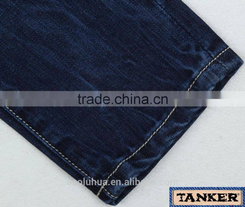 S1114K Toddler kid girls Children stretchable waistband indigo washed denim jeans