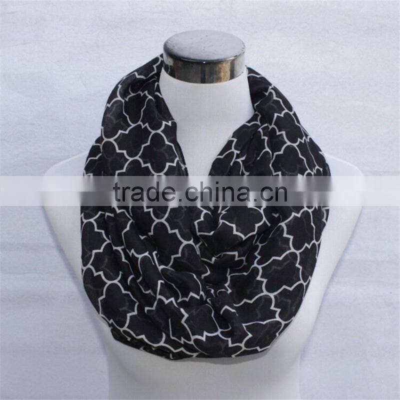 Wholesale women lovely mint Clover Scarf