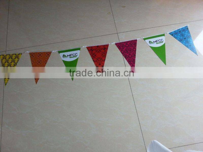 custom bunting paper flag