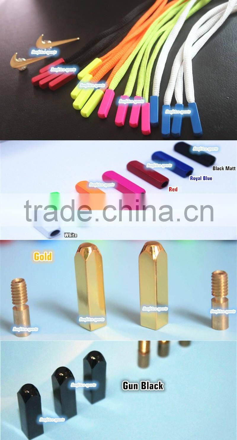MOQ:100 pcs - 11 Colored Aglets Replacement for Metal Tipped Shoelaces, Cord, Hoodies - Customized Yeezy Shoelaces Metal Endings