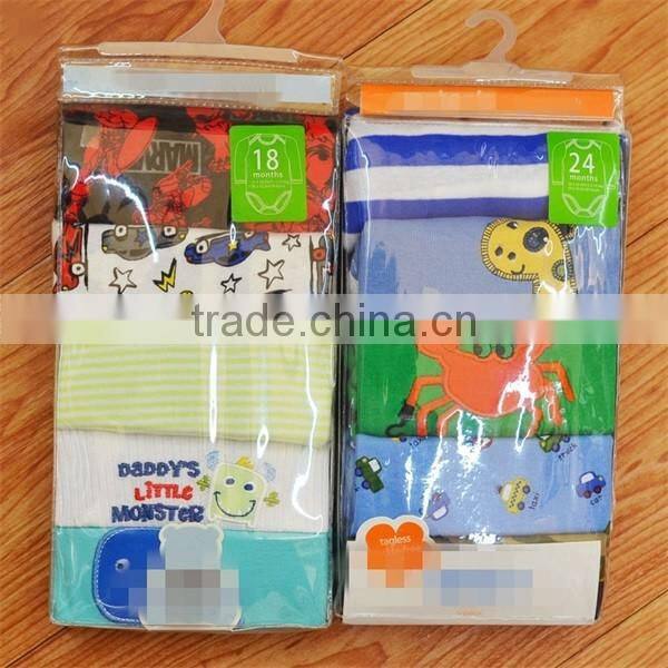 5 Piece 100% Cotton Baby Boys Romper bodysuit coverall