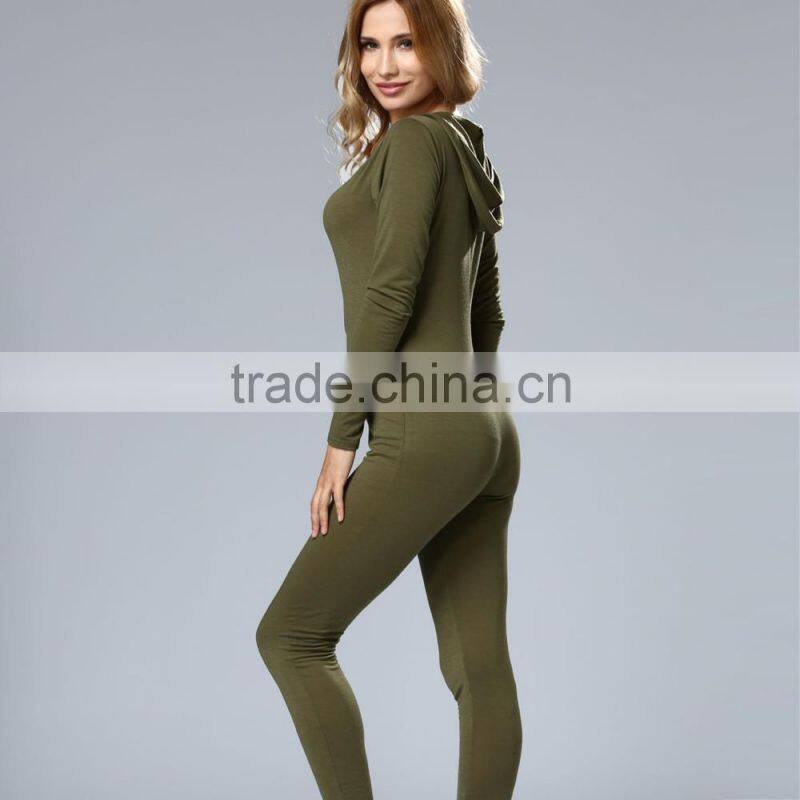 Wholesale women summer leisure style playsuit ladies women jumpsuit long sleeve design for sale 2017