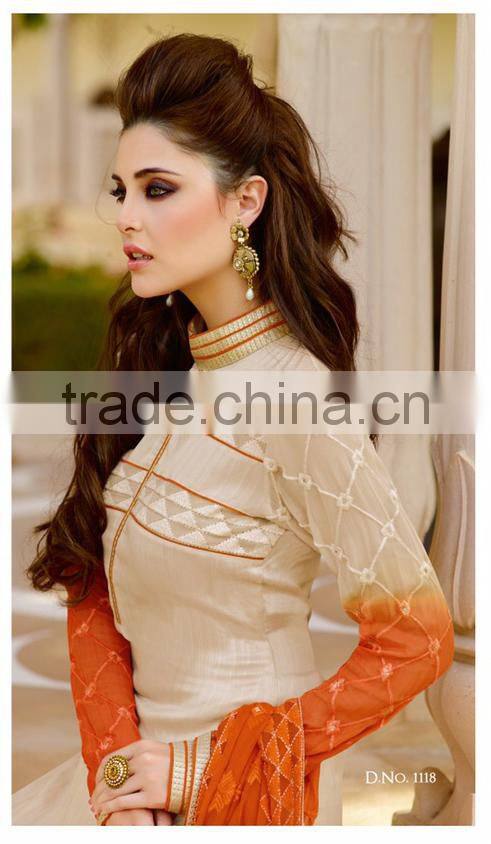 Amazing Deep Pink Color Long Straight Cut Bottom net Border Designer Semi Stitch Salwar Kameez