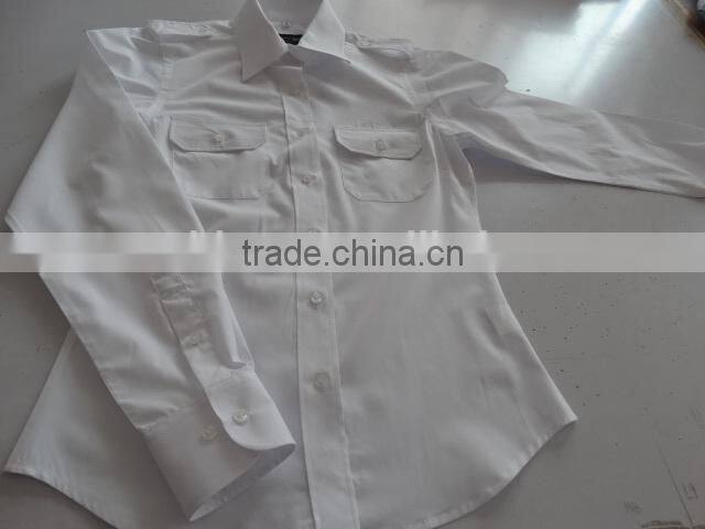 new design pilot uniform shirt fitted blouse dress shirt
