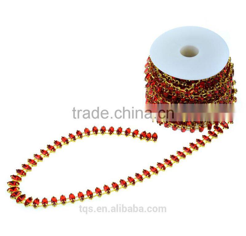 Wholesale High-grade Acrylic Rose Rhinestone Trimming