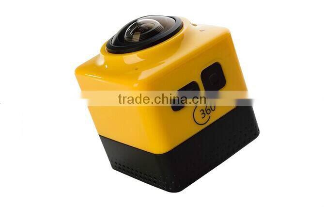 2016 Newest 360 degrees sport action 1080P 30fps mini camera WiFi H.264 Panorama Camera 360x220 Large Panoramic Video Camera