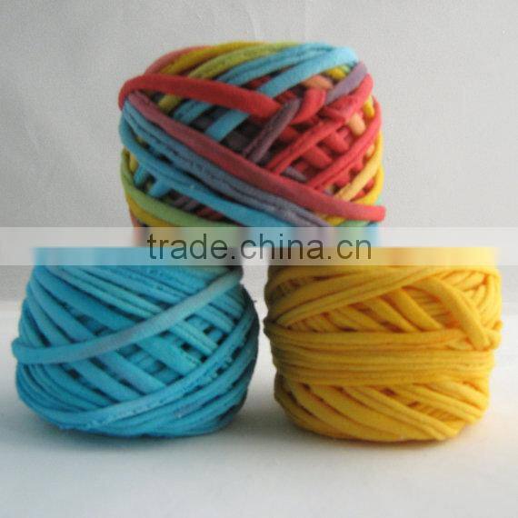 Hand dyed mixed color fancy knitting yarn for t shirt yarn