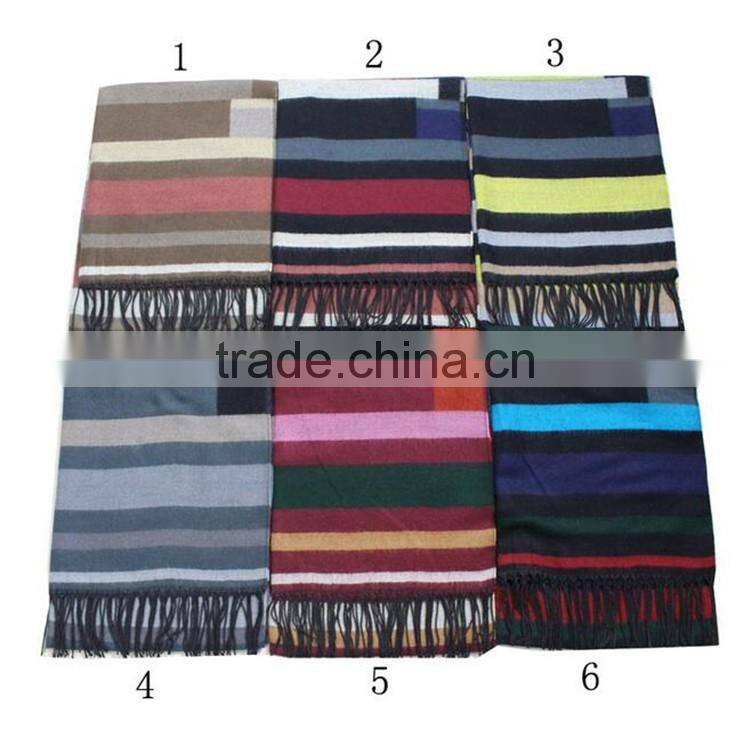 Factory supplier newest strip pashmina scarf from manufacturer