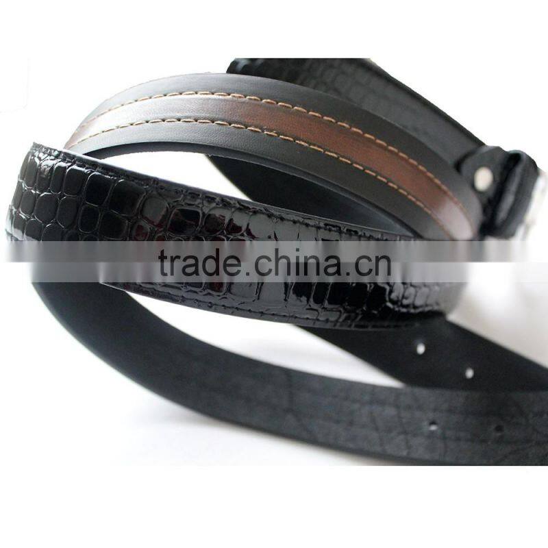 Customized durable Fashion PU Leather Belt Men outdoor sports belt