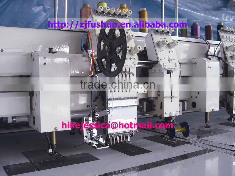 FS-607 4 in one Chennille and single sequin and cording and flat Mixed computerized Embroidery Machine