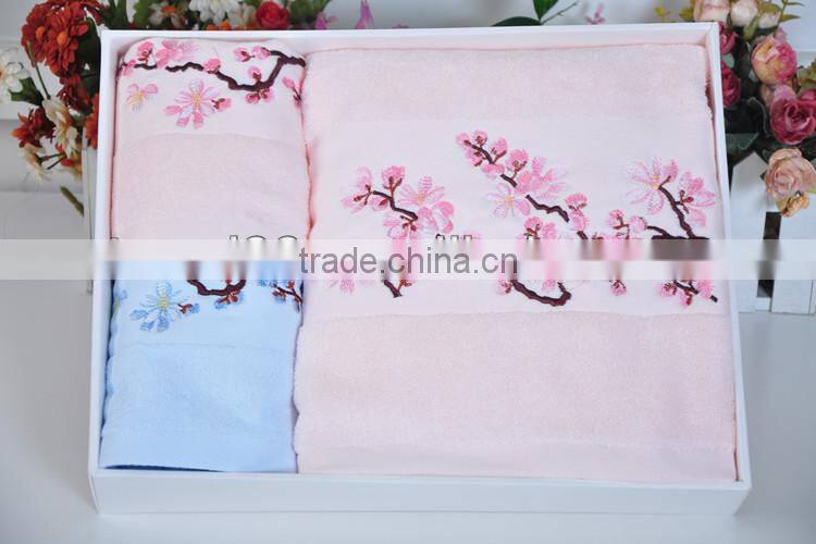 gift embroidery towel set packing custom-made product from china
