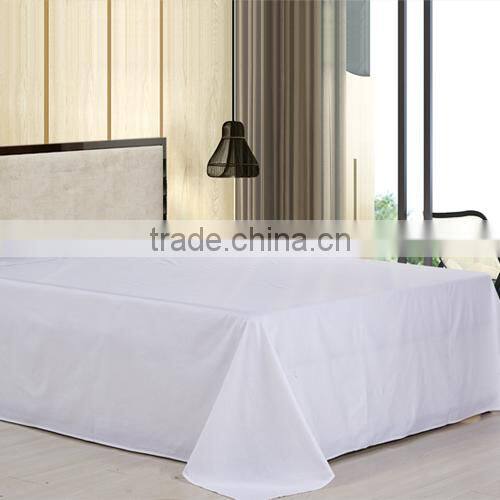 OEM 5 Star Hotel Used Egyptian Cotton Plain Bed sheet for Hotel, Bed Sheet 100% Cotton Fabric