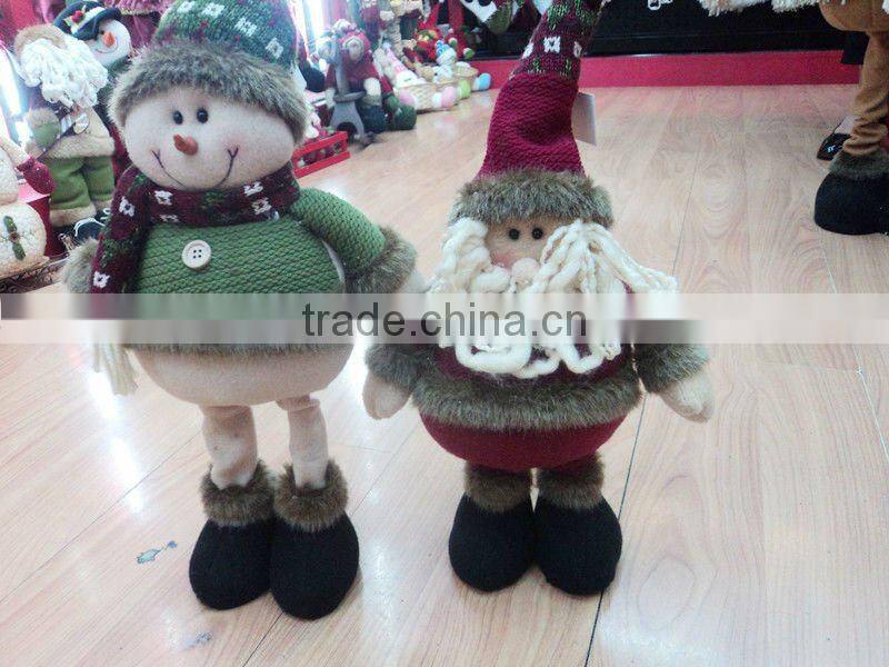 Lovely plush christmas handmade snowman toys