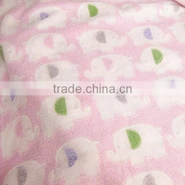 fancy printed elephant baby blanket