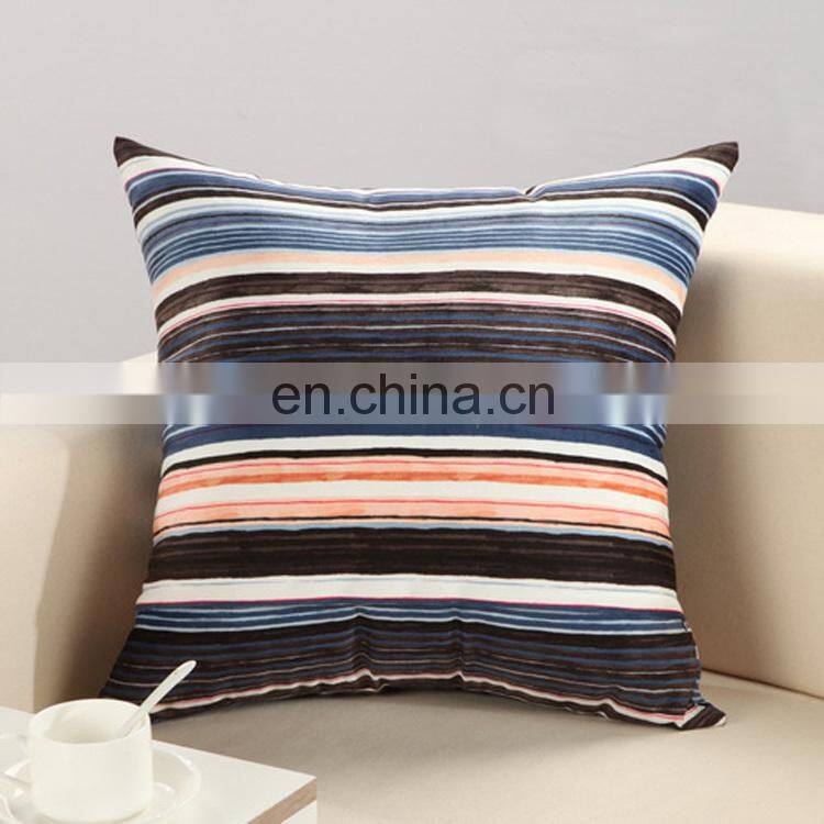 Simple Striped Office Pillow Sofa Cushion Soft Pillow Case