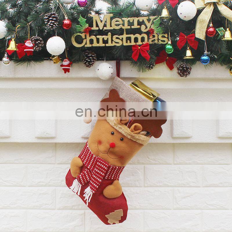 Amazing Christmas Gifts Santa Claus Snowman Elk Christmas Stocking