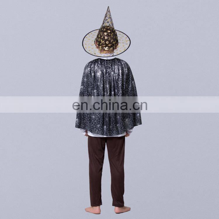 Hot sale halloween spider web cape sexy cosplay costume for adult and kid